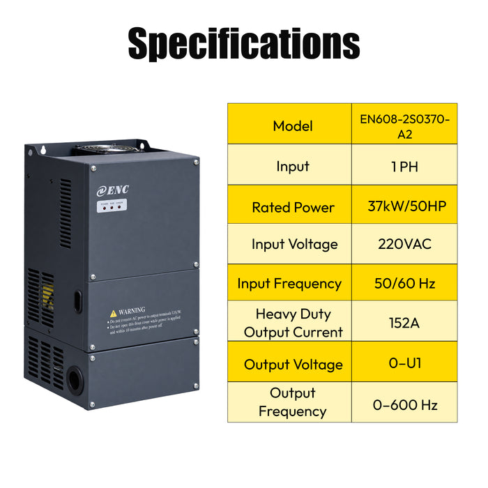 LRSD EN608-2S0370-A2 Frequency Converter Inverter 220V/60HZ for 37KW-0.8-220V Screw Air Compressor