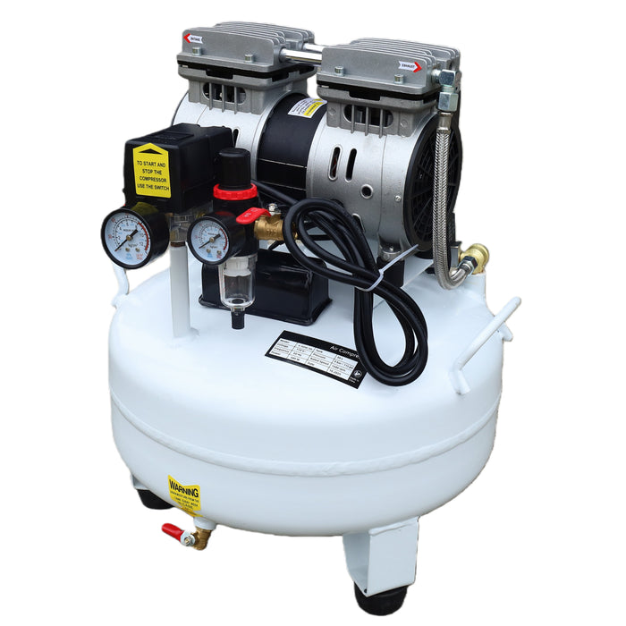 115PSI 30L Dental Medical Air Compressor Silent Air Compressor Oilless