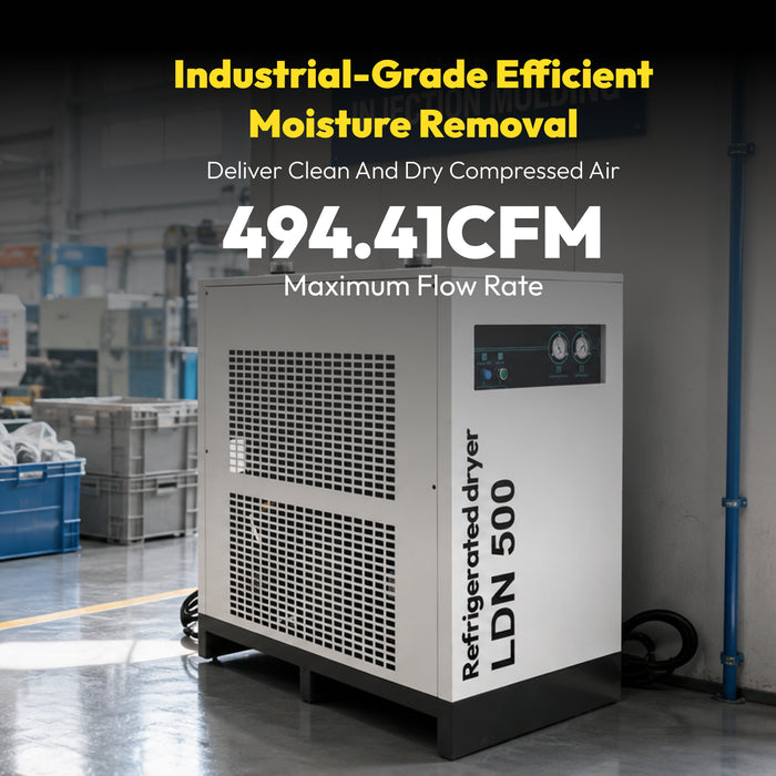 LDN500 Air Dryer 494.41CFM 220V/60HZ/1PH Refrigerated Compressed System