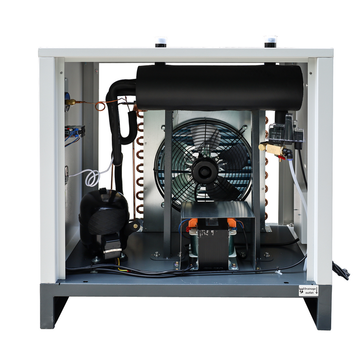 460V 20HP 81cfm 3 Phase Rotary Screw Air Compressor with Refrigerated Air Dryer(TK15-8 VSD)