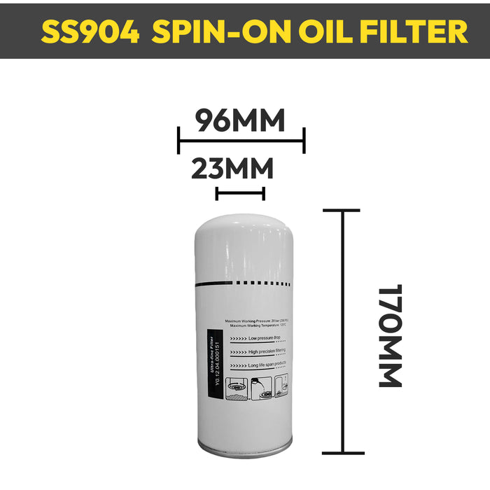 LF20VSD Rotary Screw Air Compressor Air Filter+Oil Filter+Oil Separator Maintenance Kit