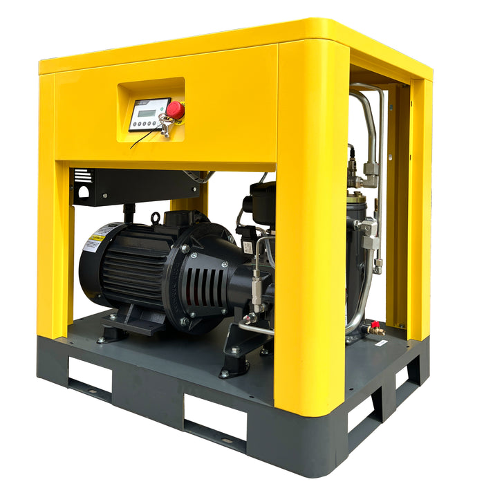 10HP  LRSD Rotary Screw Air Compressor | 37.5 CFM @ 125 PSI | 230V 3-Phase 60Hz |  RP1/2"   (LS 10)