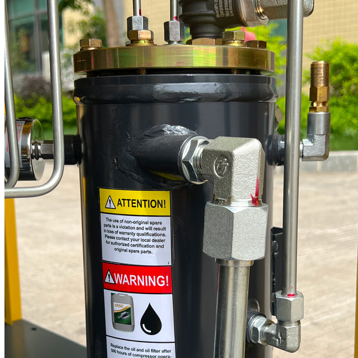10HP  LRSD Rotary Screw Air Compressor | 37.5 CFM @ 125 PSI | 230V 3-Phase 60Hz |  RP1/2"   (LS 10)