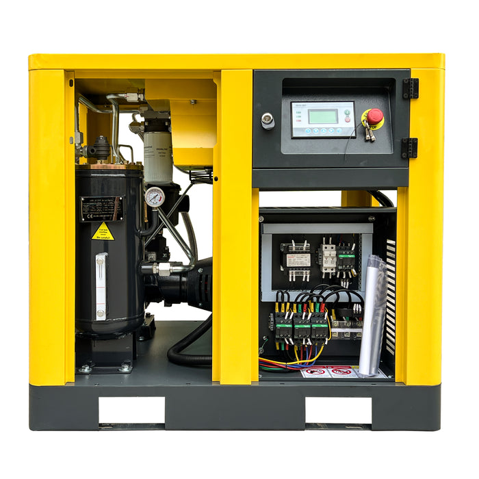 15HP 11KW LRSD Rotary Screw Air Compressor | 55 CFM @ 125 PSI | 460V 3-Phase 60Hz | RP3/4"  |  (LS15)