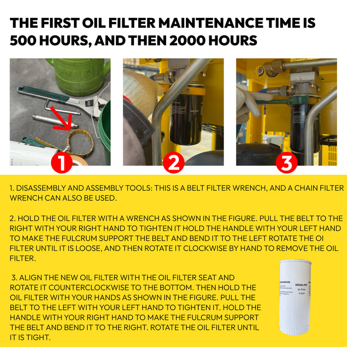 LSVSD30 Rotary Screw Air Compressor Air Filter+Oil Filter Maintenance Two Filters Kit