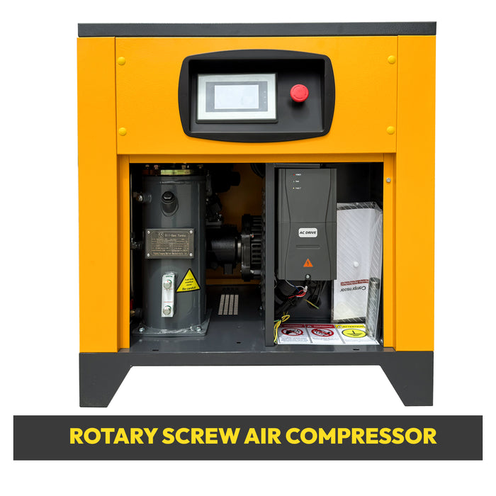 230V 1Phase 125psi 10HP VSD Rotary Screw Air Compressor 37.5 CFM 1HP (LSP VSD10)