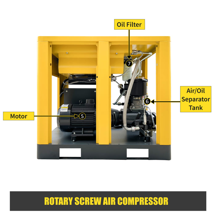 20HP 15KW LRSD VSD Rotary Screw Air Compressor | 75 CFM @ 125 PSI | 460V 3-Phase 60Hz | RP3/4"  | VSD(LS VSD 20)