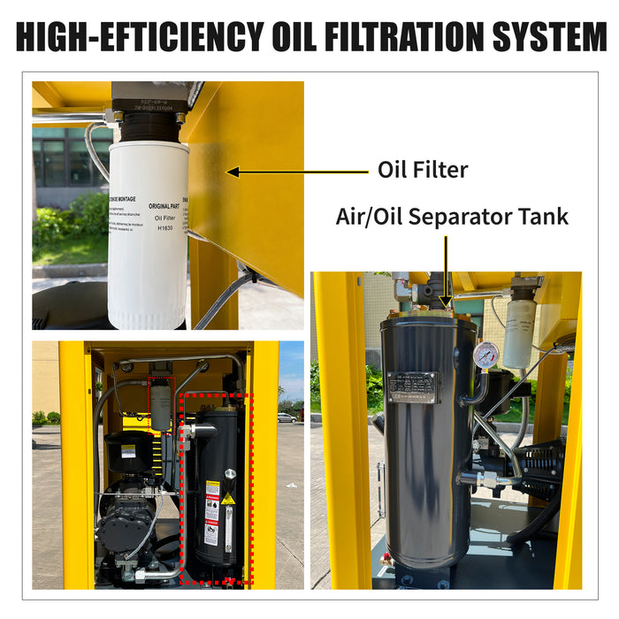 30HP 22KW LRSD VSDRotary Air Compressor | 123CFM @ 125 PSI | 460V 3-Phase 60Hz | RP1  (LSVSD 30)