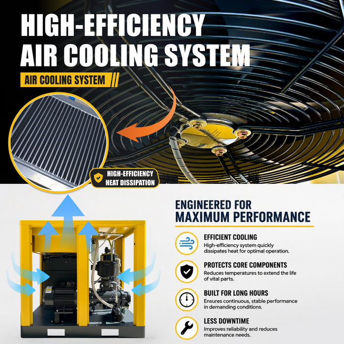 30HP 22KW LRSD VSDRotary Air Compressor | 123CFM @ 125 PSI | 460V 3-Phase 60Hz | RP1  (LSVSD 30)
