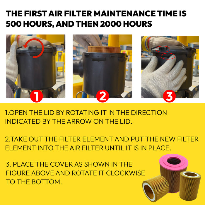 LSVSD30 Rotary Screw Air Compressor Air Filter+Oil Filter Maintenance Two Filters Kit