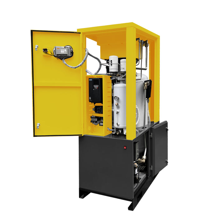 TC Series  20HP 15KW LRSD Rotary Screw Air Compressor | 70.63CFM @ 116PSI | 220V 3-Phase 60Hz |  RP3/4"  |  VSD