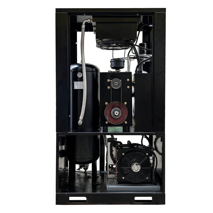 TC7.5-8 10HP 7.5KW Portable Rotary Screw Air Compressor | 37CFM @ 116-125PSI | 230V 3-Phase 60Hz |  RP3/4"  |  32Gal Gas Tank