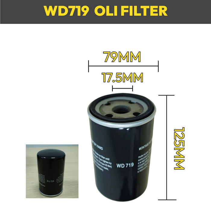 TC7.5-8 Rotary Screw Air Compressor Air Filter+Oil Filter Maintenance Two Filters Kit