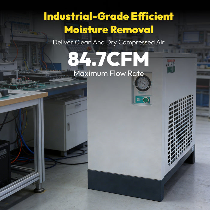 85 CFM REFRIGERATED COMPRESSED AIR DRYER 110V/60HZ, FOR 20HP COMPRESSORS MAX