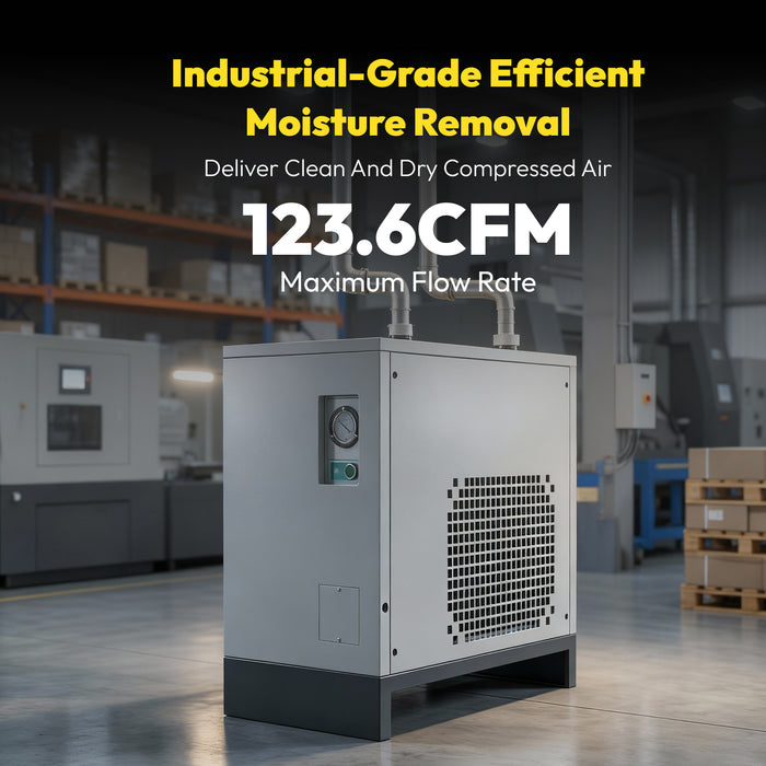 Air Dryer110V/60HZ Refrigerated Compressed System 123CFM - 30HP air compressor