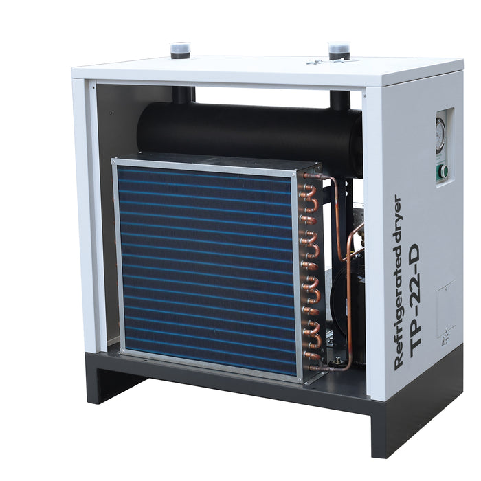 30Hp 230V Rotary Screw Air Compressor 3Ph with 123.6CFM Refrigerated Air Dryer