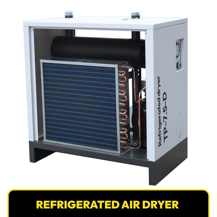 53CFM REFRIGERATED COMPRESSED AIR DRYER, 7.5HP &10HP COMPRESSORS, 110V 60HZ