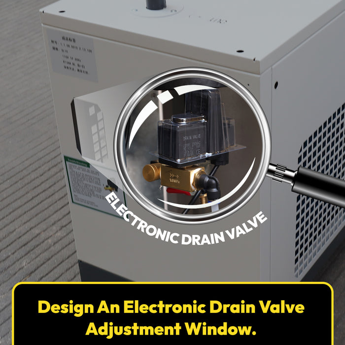 53CFM REFRIGERATED COMPRESSED AIR DRYER, 7.5HP &10HP COMPRESSORS, 110V 60HZ