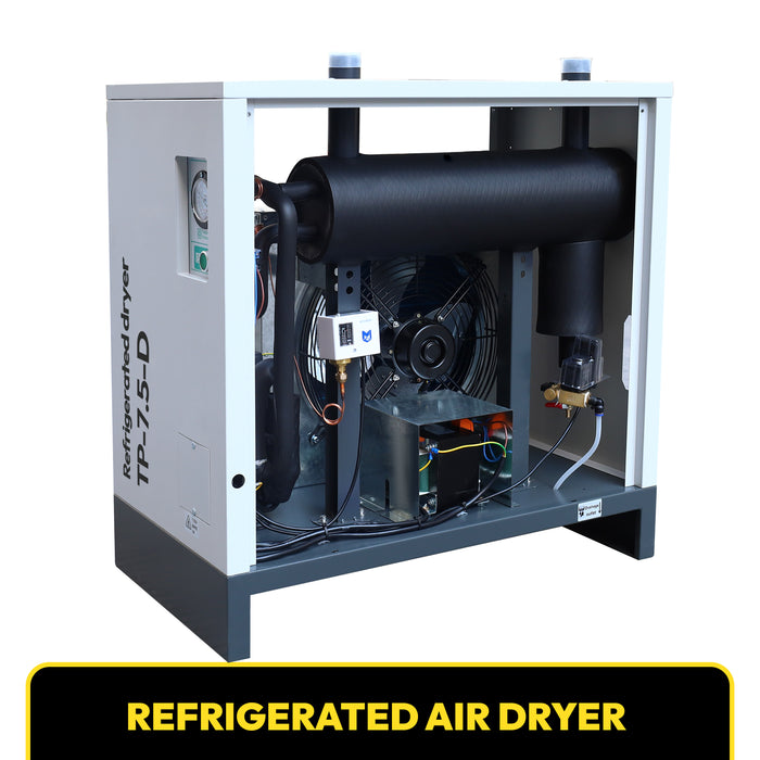 53CFM REFRIGERATED COMPRESSED AIR DRYER, 7.5HP &10HP COMPRESSORS, 110V 60HZ