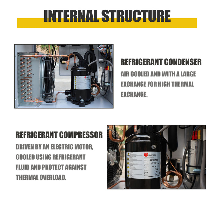 220V 60Hz Refrigerated Air Dryer – 46 CFM for 10HP Air Compressors | Efficient Moisture Removal
