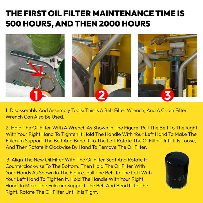 TK/TF Series 7.5-10HP Rotary Screw Air Compressor Air Filter+Oil Filter Maintenance Two Filters Kit (TK7.5-8/TF5.5-8)