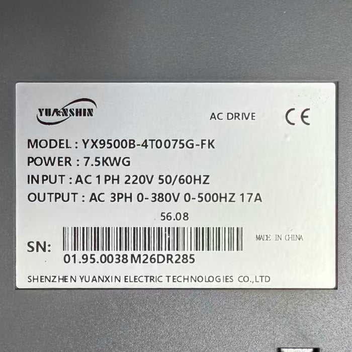 LRSD YX9500B-4T0075G-FK Frequency Converter Inverter 220-380V 60HZ for 7.5KW/10HP Screw Air Compressor